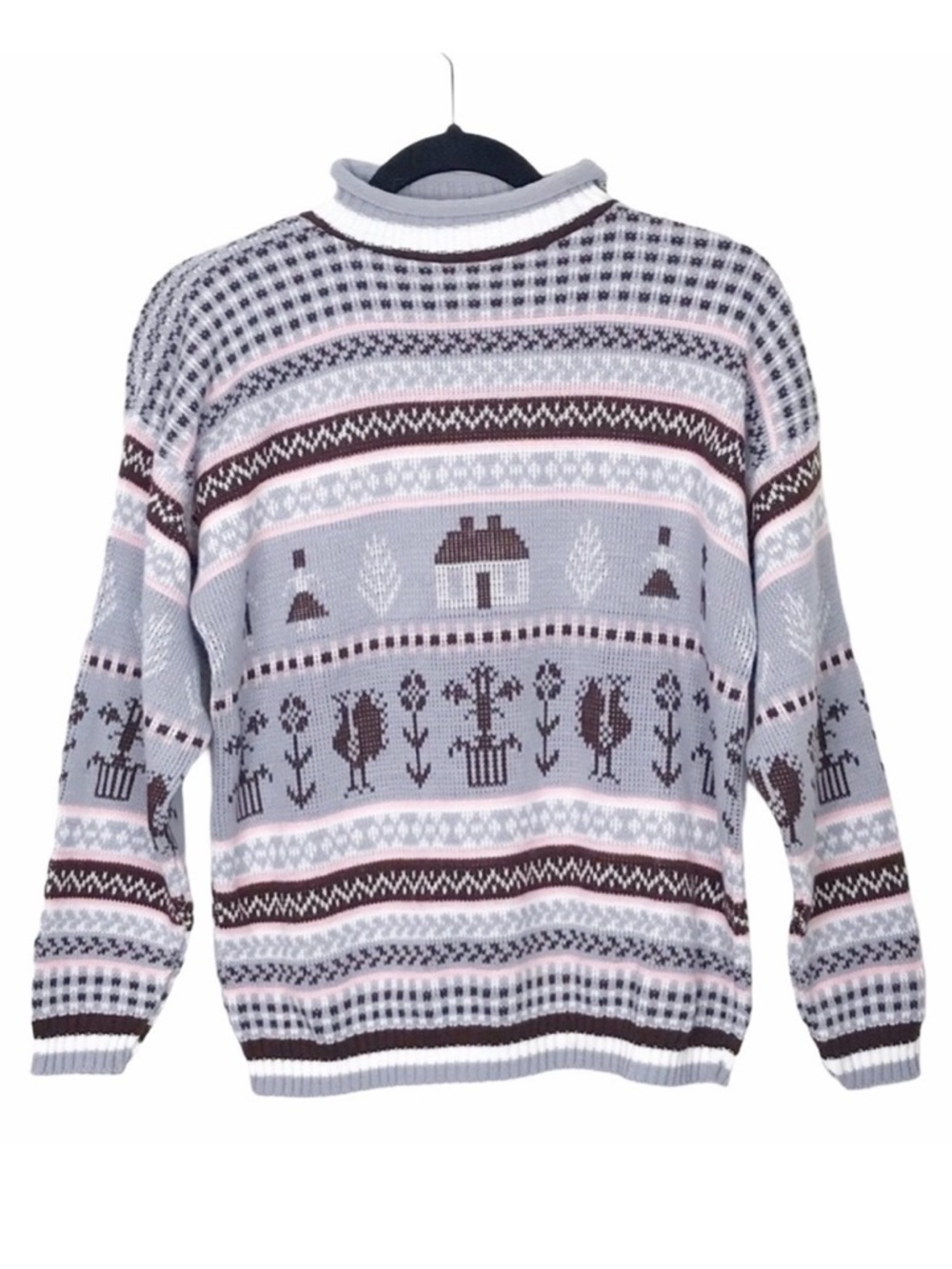 Vintage Hot Cashews Farm Mock Rollneck Sweater
